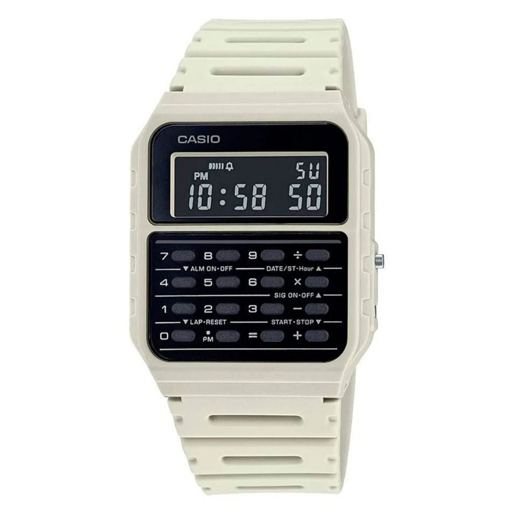 Reloj Calculadora Casio Vintage blanco
