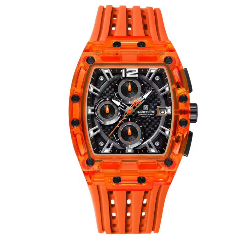 Reloj Naviforce cronógrafo naranja