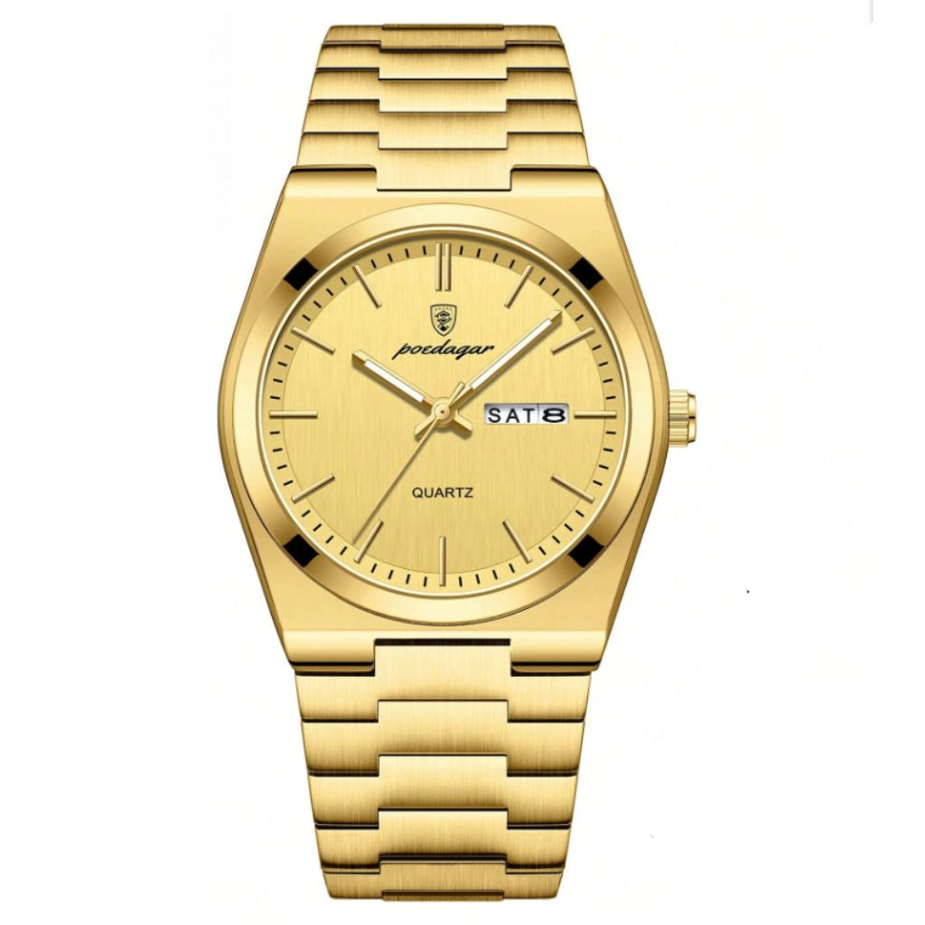 Reloj Poedagar dorado/cara dorada